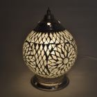 Transparent oriental table lamp mosaic, Sabri