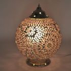Purple oriental table lamp mosaic, Dalil