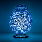 Blue oriental table lamp mosaic, Lara