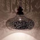 Silver oriental pendant light filigree, Zina