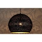 Black oriental pendant light filigree, Kenza
