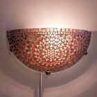 Purple oriental wall light mosaic, Haja