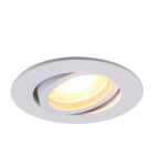 Aluminium recessed light white, Onno