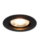 Aluminium recessed light black, Rudo
