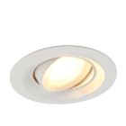 Aluminium recessed light white, Tycho