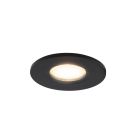 Black mini recessed downlight aluminium, Philomena, 1,5W, 3000K LED, IP44