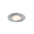Silver mini recessed downlight aluminium, Philomena, 1,5W, 3000K LED, IP44
