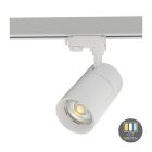 White 3-phase track spotlight Rozina, 10W, white switch, dimmable, Pro