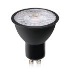 Dimmable GU10 LED bulb Antonie, black, 5W, 4000K