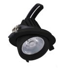 Black downlight aluminium, Shanaya, 30W, white switch LED