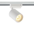 White 3-phase track spotlight Jayla, 10W, 4000K, Pro