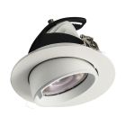 White downlight aluminium, Anjuli, 15W, white switch LED