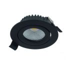 Black downlight aluminium, Wimke, 5W, RGBW LED, IP54