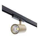 Brass 3 phase track lighting spot Rozina, 10W/20W/30W, white switch, dimbaar, Pro