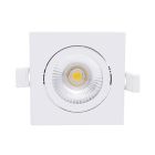 White downlight aluminium, Loura, 6W, white switch LED, IP65