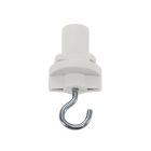 3-phase adapter with hook, white, Pro