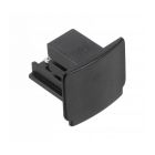 End cap for 3-phase track lighting, black, Pro