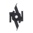 Suspended ceiling clip for 3-phase track lighting, black, Pro