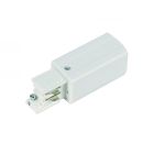 Power connector for 3-phase track lighting, right, white, Pro
