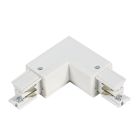 L-shape connector inside for 3-phase track lighting, white, Pro