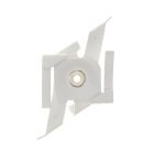 Suspended ceiling clip for 3-phase track lighting, white, Pro