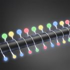 16m LED outdoor Christmas lights, 80 colored ball lights