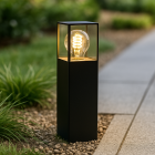 Modern outdoor light black, Sanel, IP44