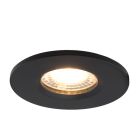 Modern bathroom recessed downlight black, Jule, IP65