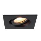 Aluminium bathroom recessed downlight black, Jorin, IP65