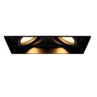 Aluminium trimless recessed downlight black, Royce