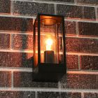 Black modern outdoor light aluminium, Nadja, IP44