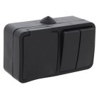 Q-Link Combination socket and switch, Splash-proof series Protective earth