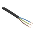 5 meters Household cord VMVL 3 x 1.0 mm, Black