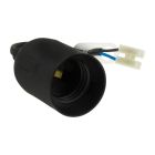 Moving fitting E27, Black