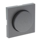 Q-Link S-Line Central plate with Button Dimmer, Black / anthracite