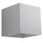 Aluminium up down wall light grey, Andro