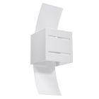 Aluminium up down wall light white, Jasmien