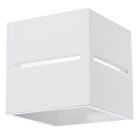 Aluminium up down wall light white, Jacky