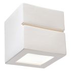 Glass up down wall light white, Caitlin