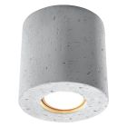 Concrete surface mounted downlight grey, Amely