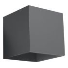 Aluminium up down wall light anthracite, Andro