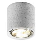 Concrete surface mounted downlight grey, Ewald