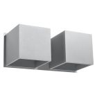 Aluminium up down wall light grey, Andro