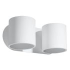 Aluminium up down wall light white, Amely