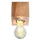 Wood surface mounted downlight brown, Anniko