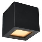 Glass up down wall light black, Caitlin