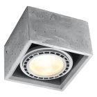 Concrete surface mounted downlight grey, Alfons