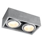 Concrete surface mounted downlight grey, Alfons