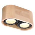 Wood surface mounted downlight brown, Alessio