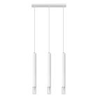 Glass pendant light white, Ishani